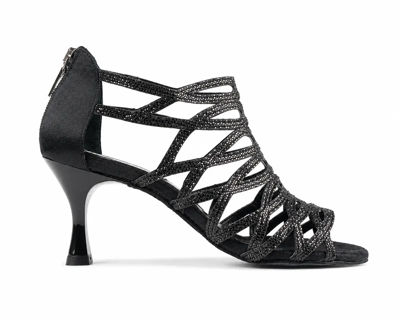 Tango17 Cristal Noir 6cm – Chaussures de Tango Femme par PortDance
