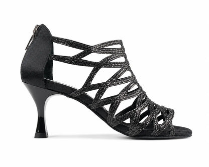 Tango17 Cristal Noir 6cm – Chaussures de Tango Femme par PortDance