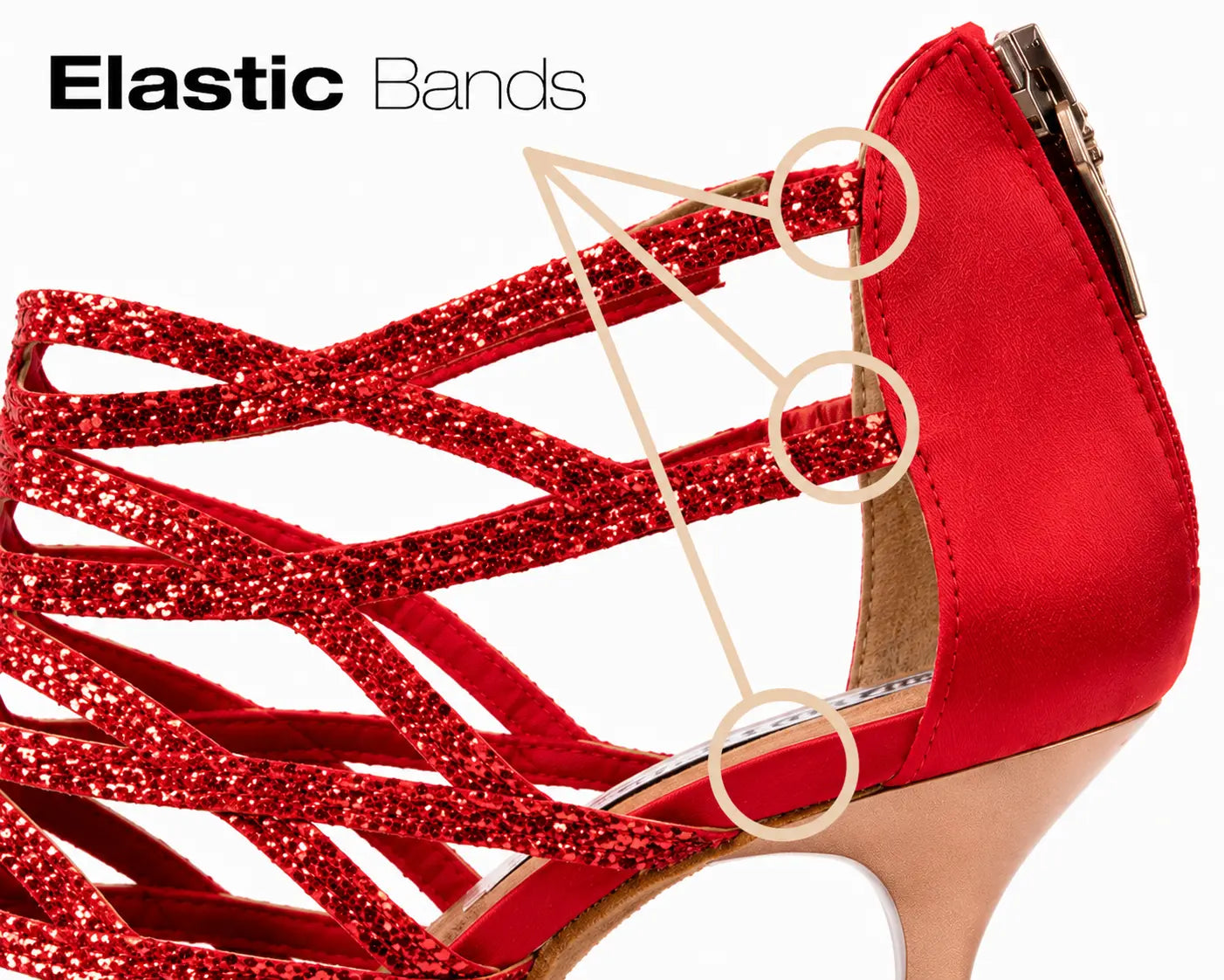 Tango17 Cristal Rouge 7cm – Chaussures de Tango Femme par PortDance