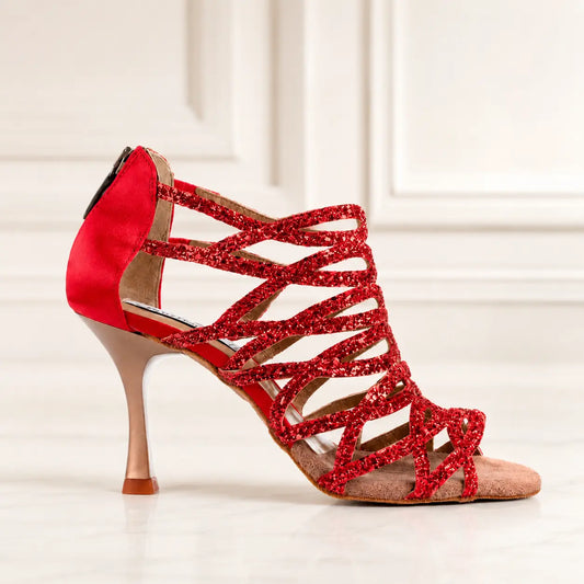 Tango17 Cristal Rouge 7cm – Chaussures de Tango Femme par PortDance
