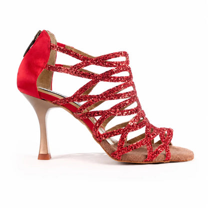 Tango17 Cristal Rouge 7cm – Chaussures de Tango Femme par PortDance