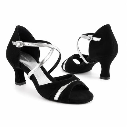 Chaussures de tango Lucia black silver