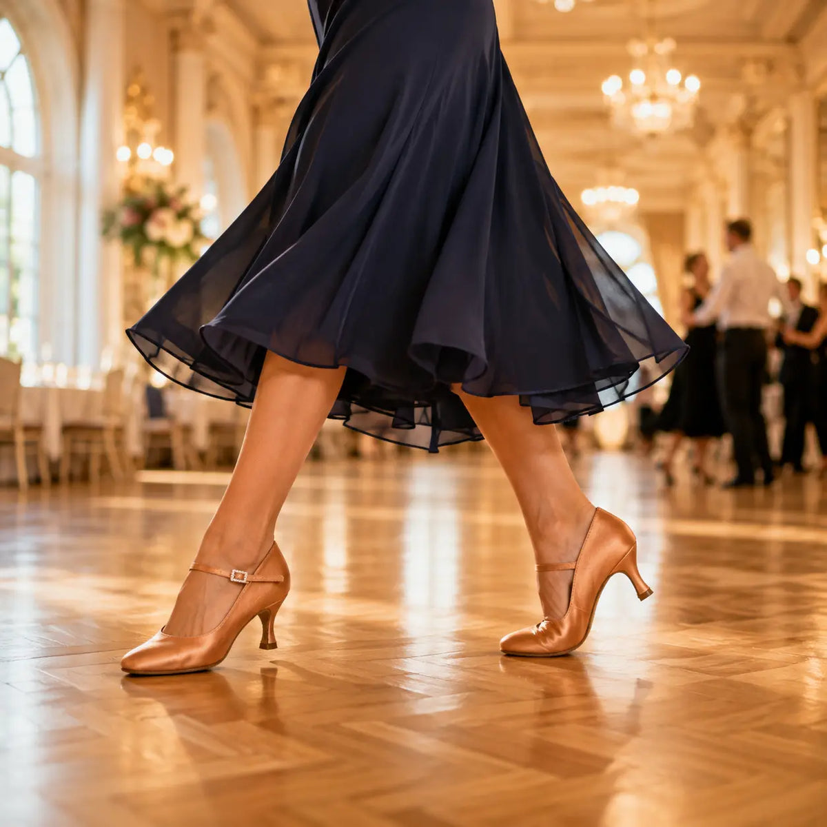 chaussures femme de danse de salon elisa bronze sombre
