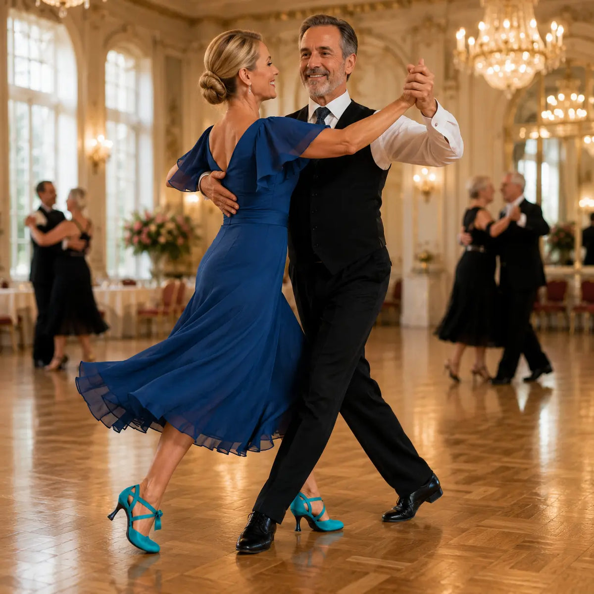 chaussures femme de danse de salon joy green detail