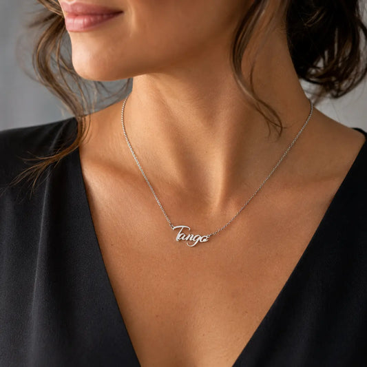 collier tango femme élégance argent