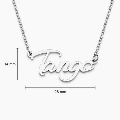 dimensions collier tango élégance argent