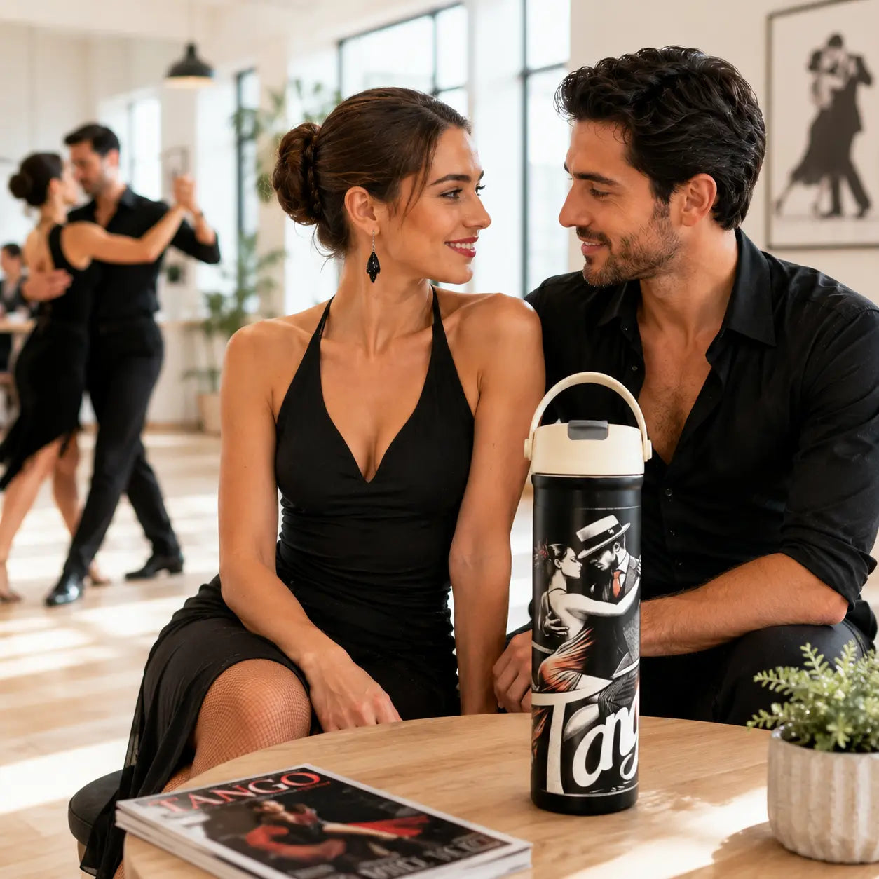 Couple tango à la milonga
