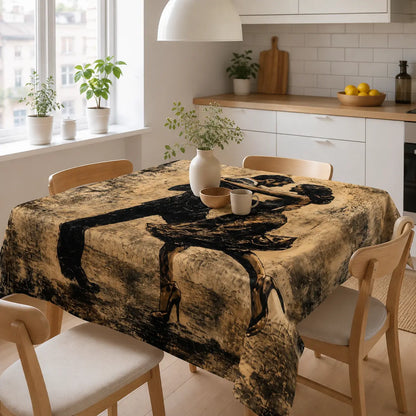 Nappe milonga élégance cuisine