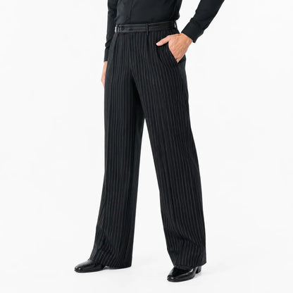 Pantalon tango homme noir à rayures