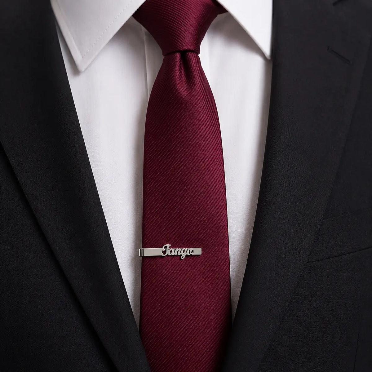 pince pour cravate tango homme élégance argent