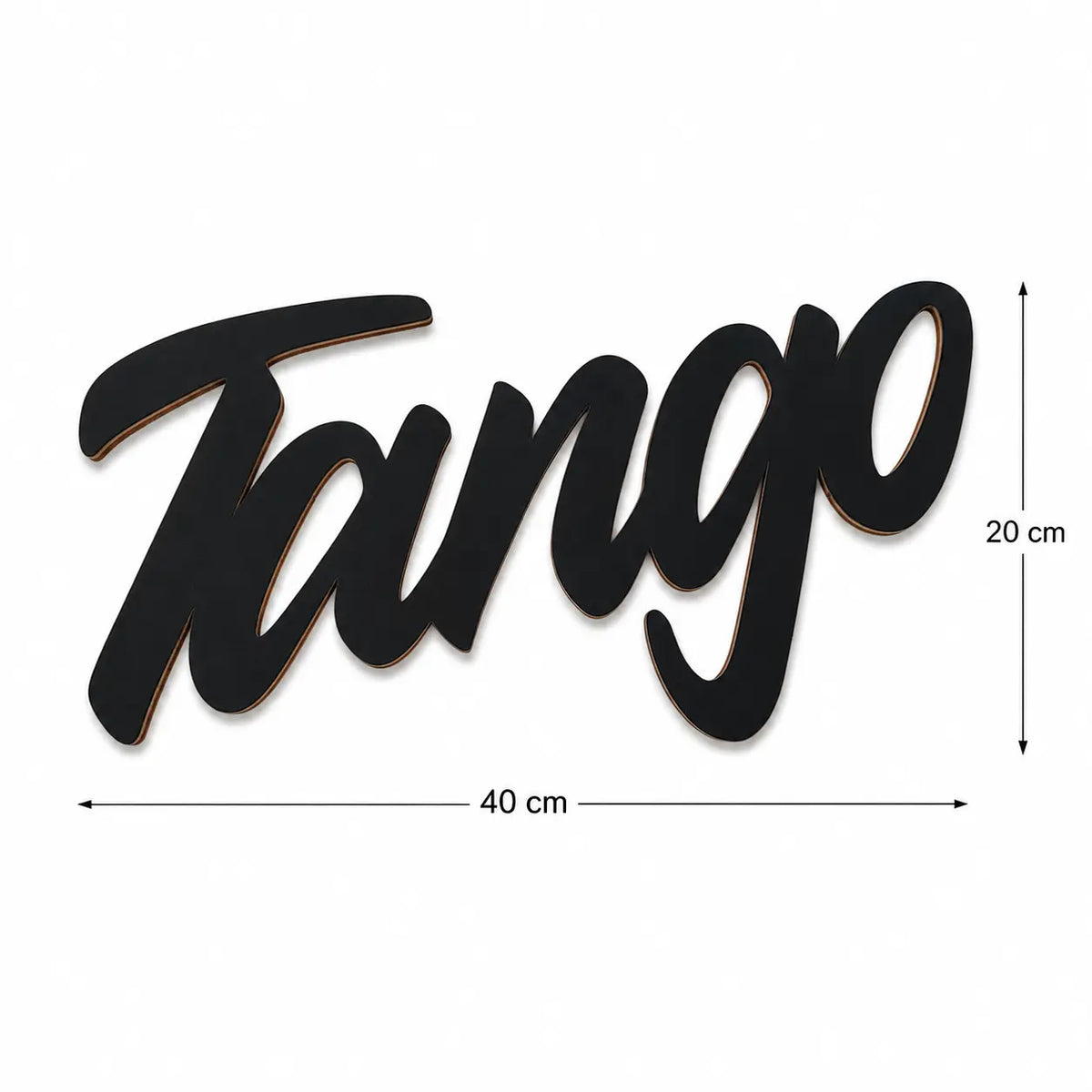 plaque murale tango en bois