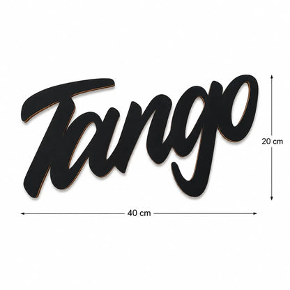 plaque murale tango en bois