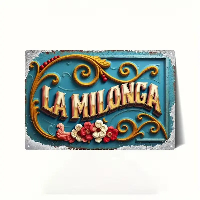 plaque rétro la milonga