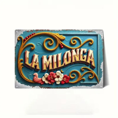plaque rétro la milonga