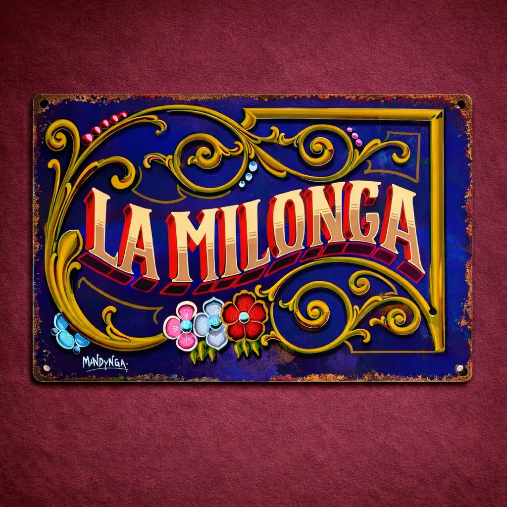 plaque murale tango vintage pour décoration