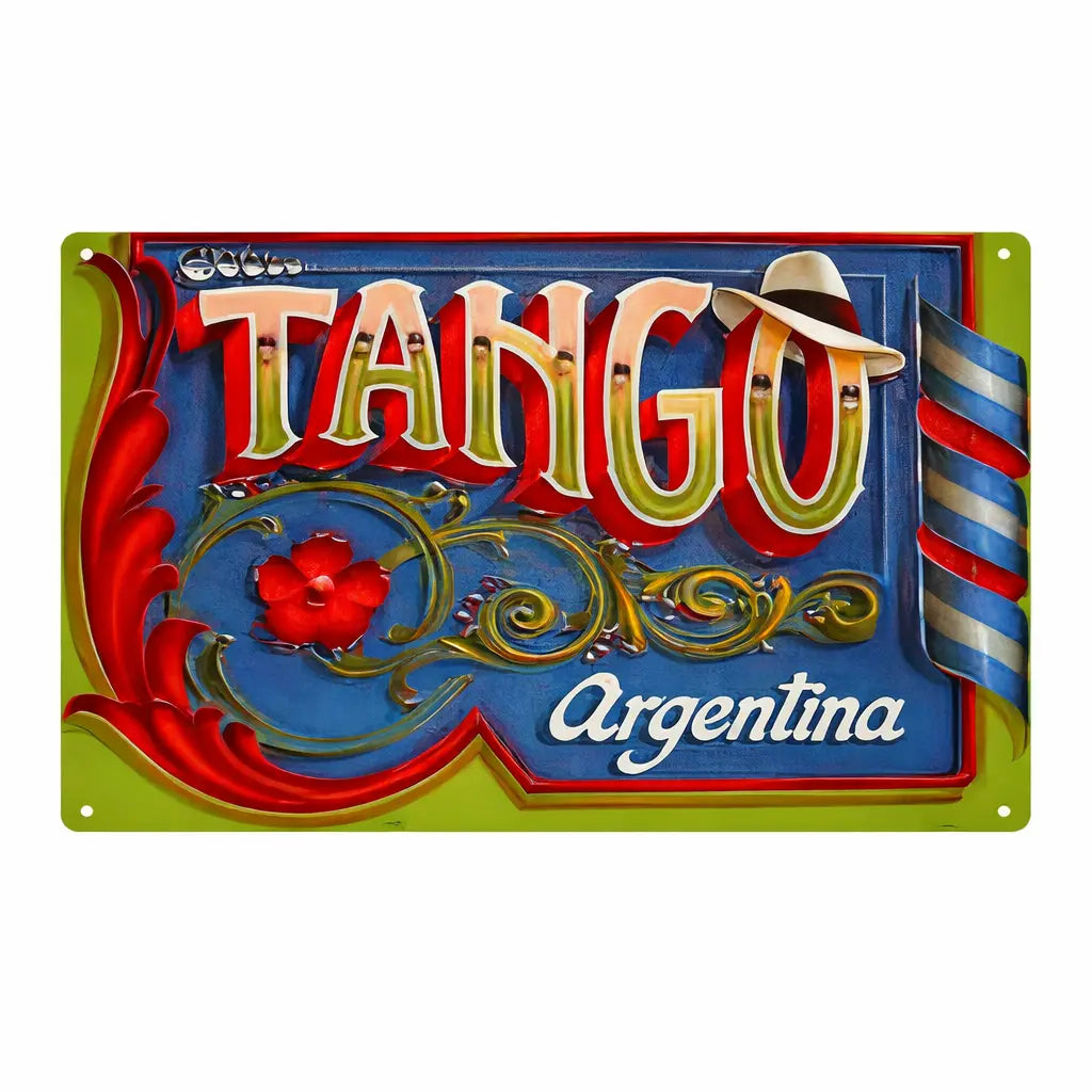 plaque murale tango argentina