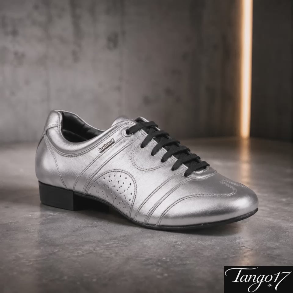 Chaussures de Tango pour homme argent