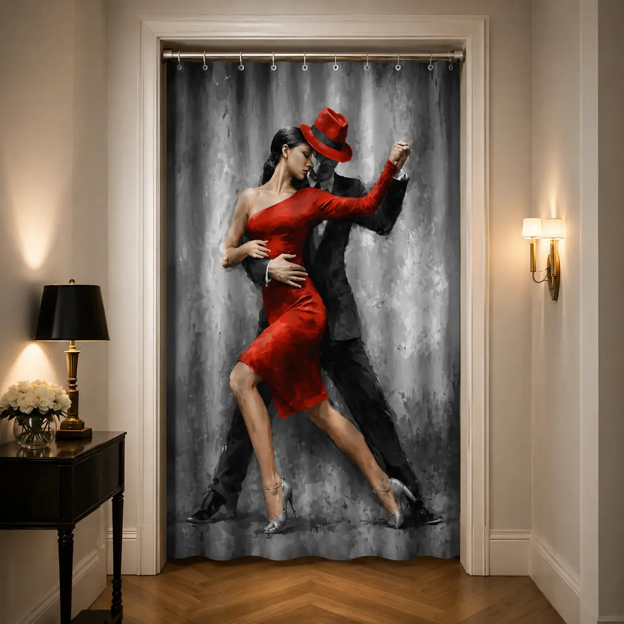 Rideau de décoration style tango