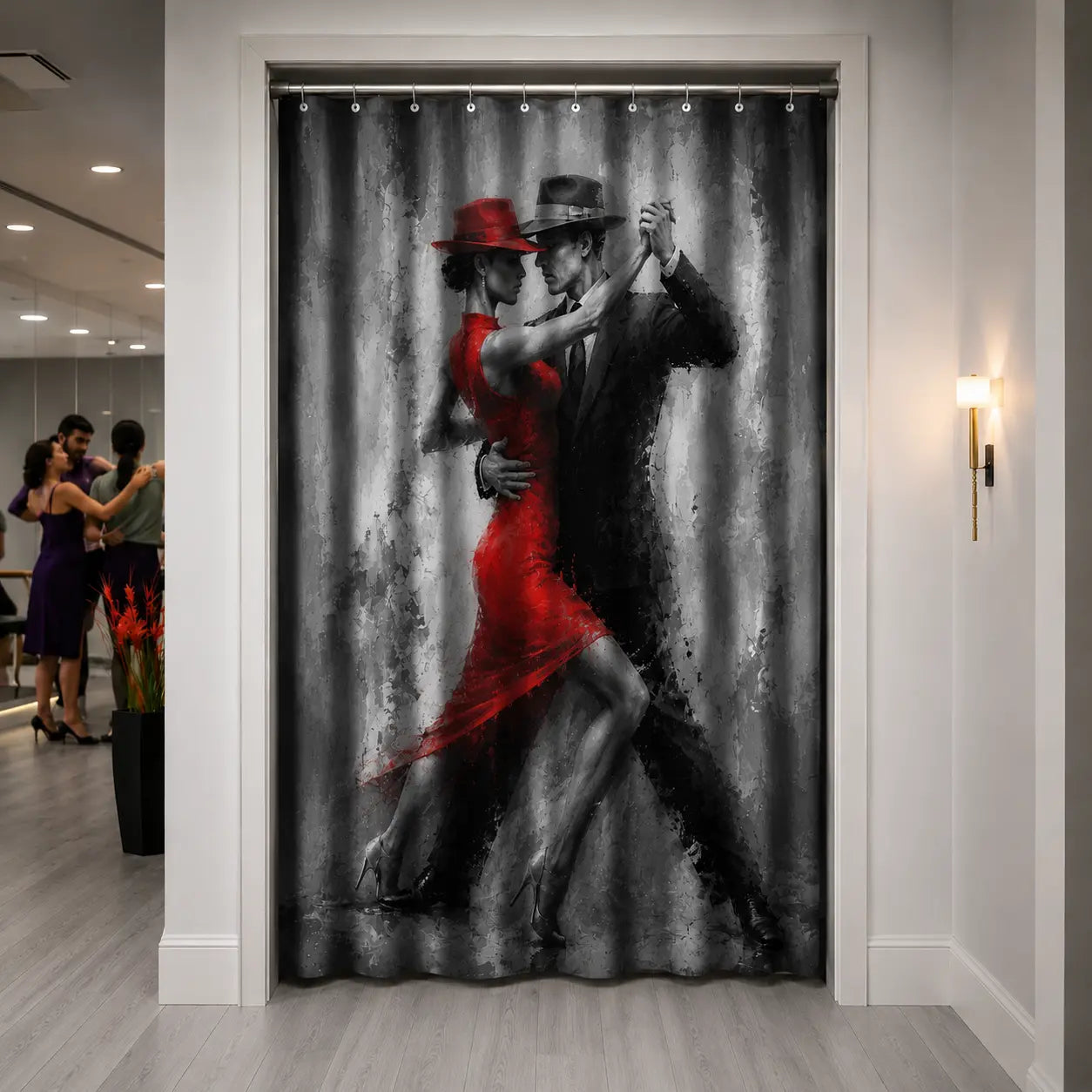 Cortina de Tango Rojo Pasión
