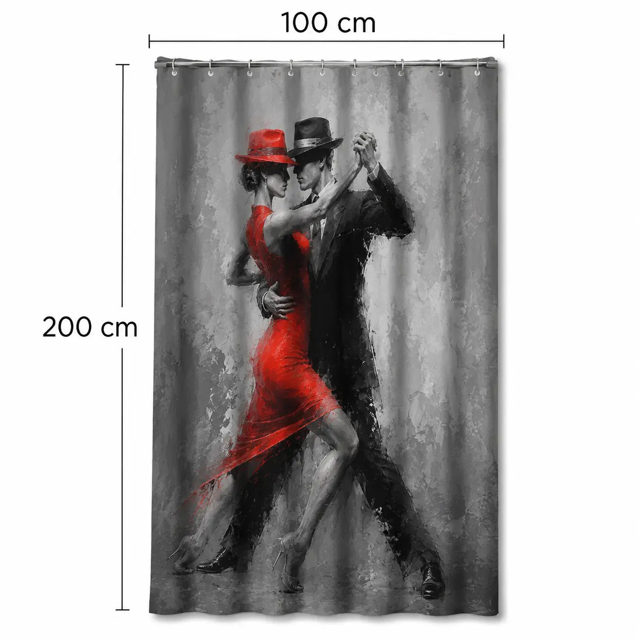 Cortina de Tango Rojo Pasión
