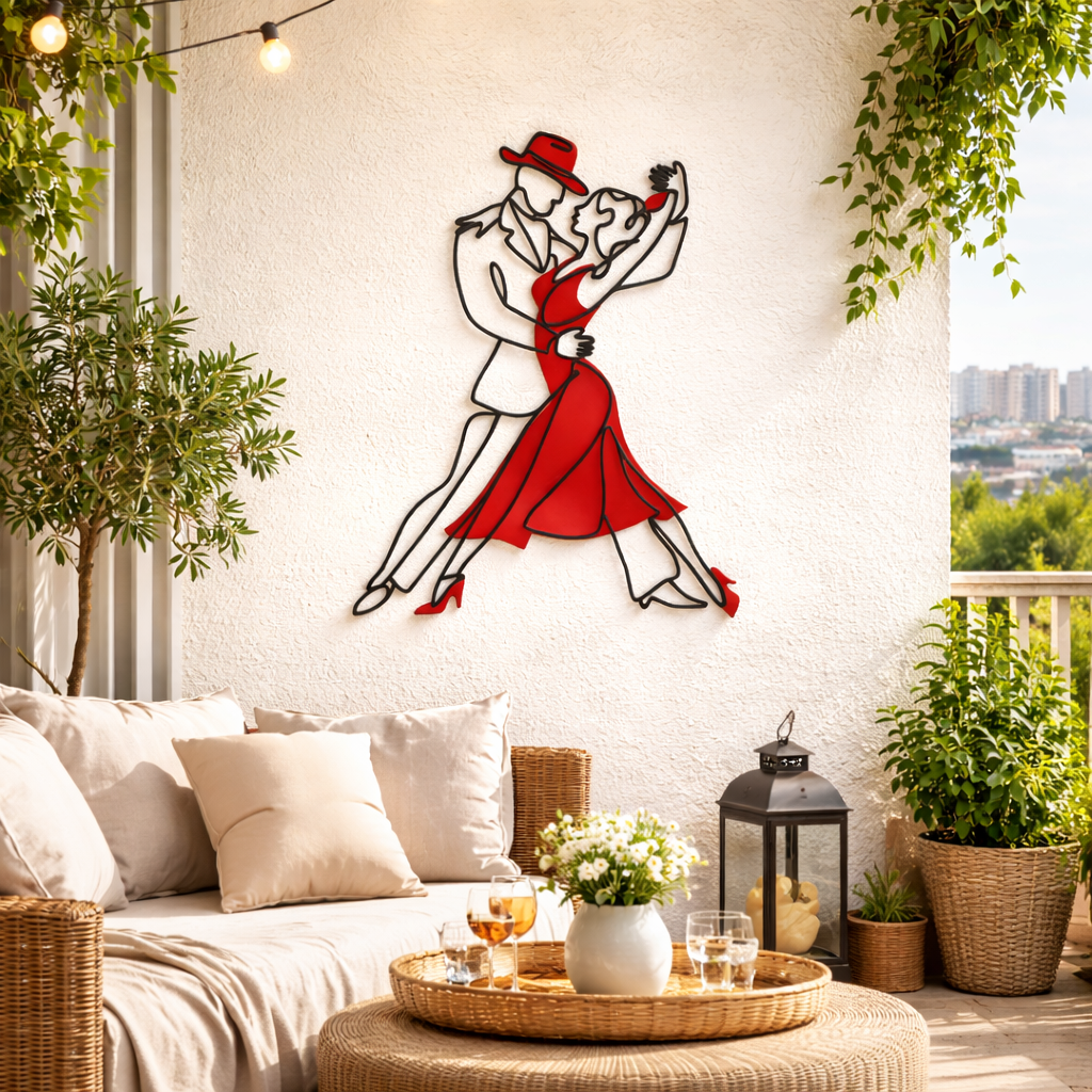 terrasse décorée style tango