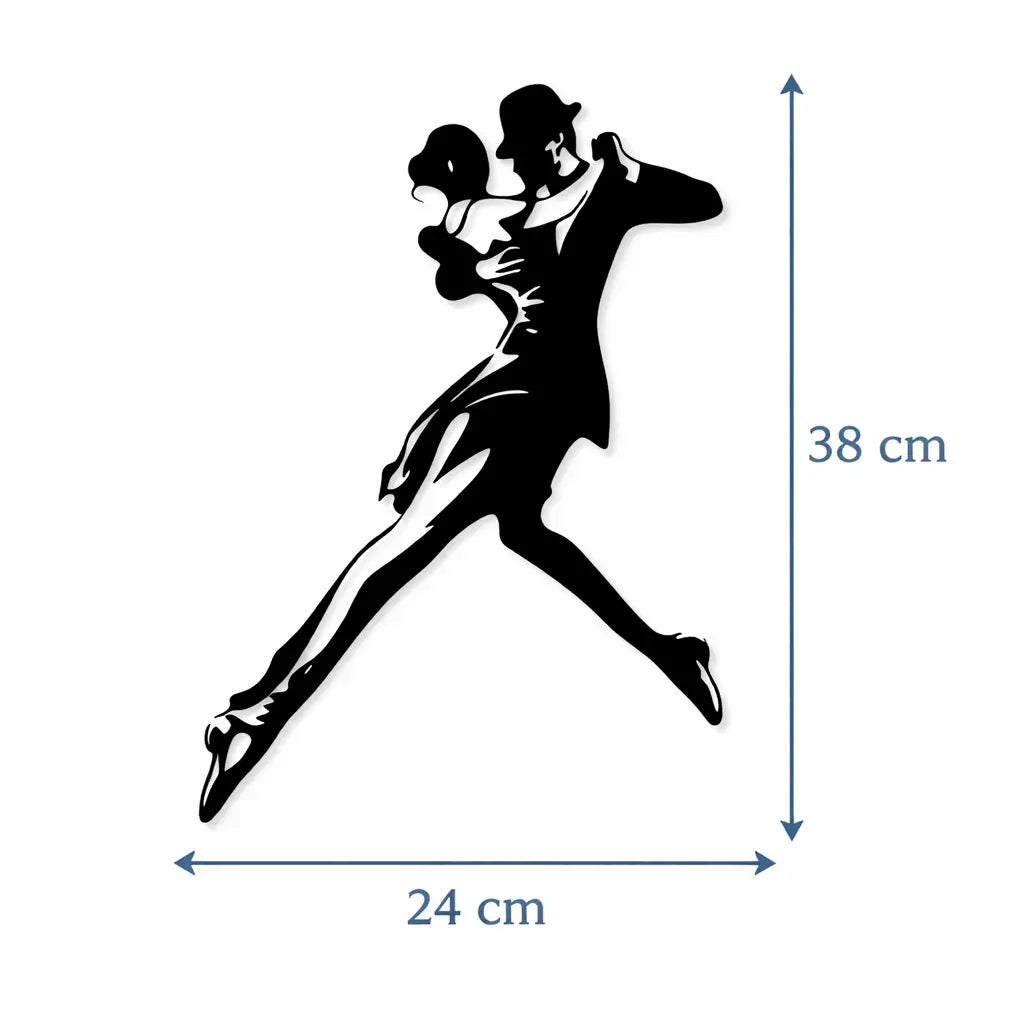 dimensions plaque tango negro