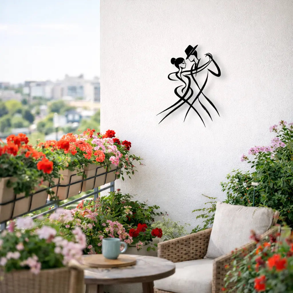 balcon décoré façon tango