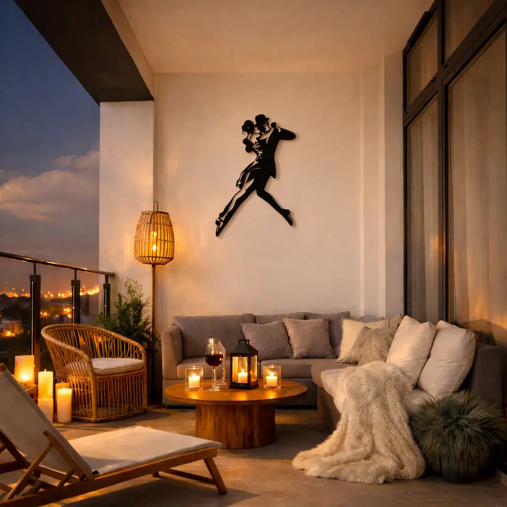 balcon décoré inspiration tango