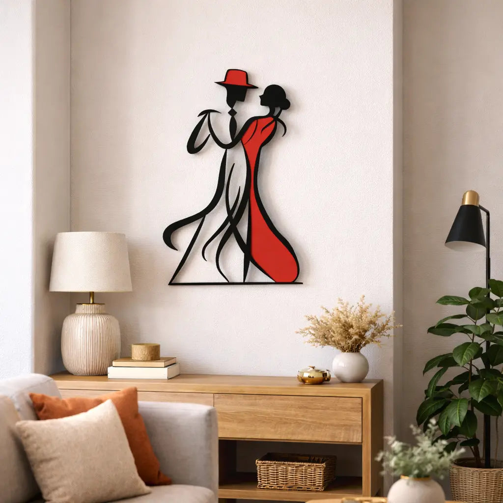 sculpture murale tango contemporain