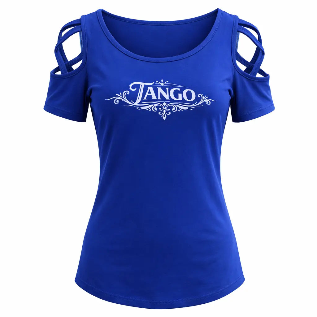 T-shirt femme tango élégance bleu