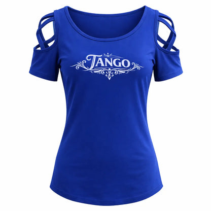 T-shirt femme tango élégance bleu