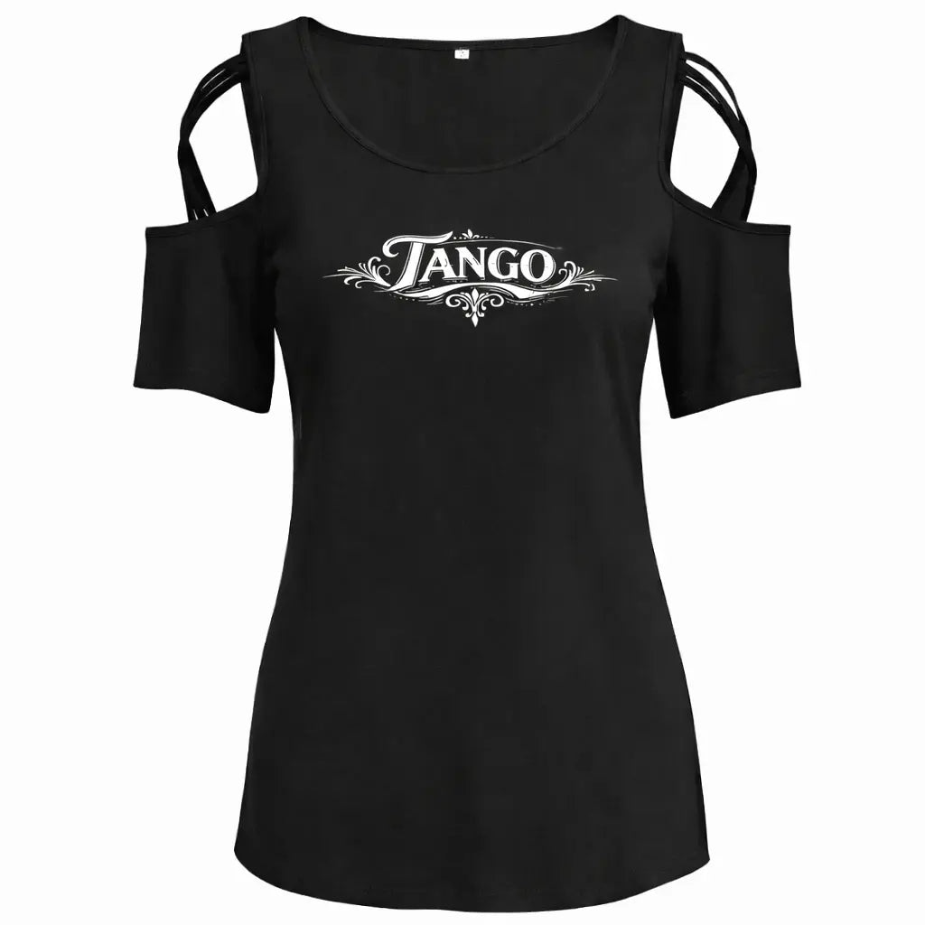 T-shirt femme tango élégance noir