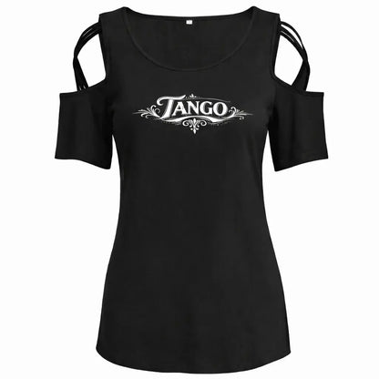 T-shirt femme tango élégance noir