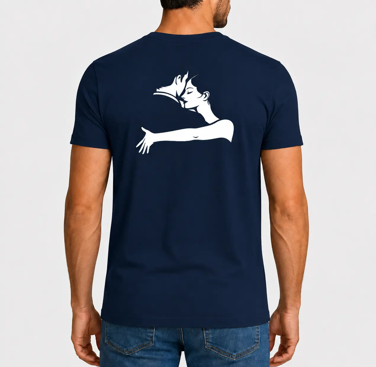 T-shirt tango homme abrazo marine