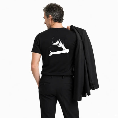T-shirt tango homme abrazo noir costume