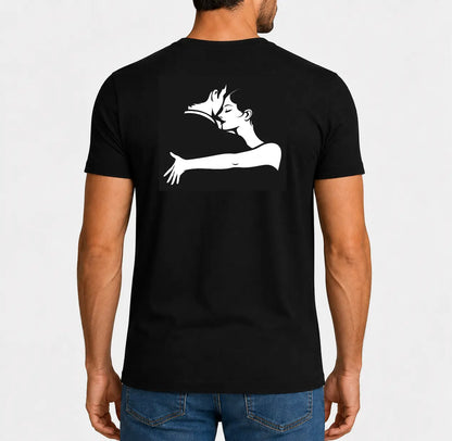 T-shirt tango homme abrazo noir de dos
