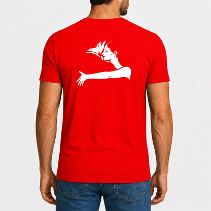 T-shirt tango homme abrazo rouge