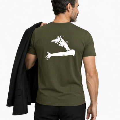 T-shirt tango homme abrazo vert militaire