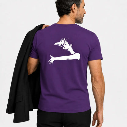 T-shirt tango homme abrazo violet