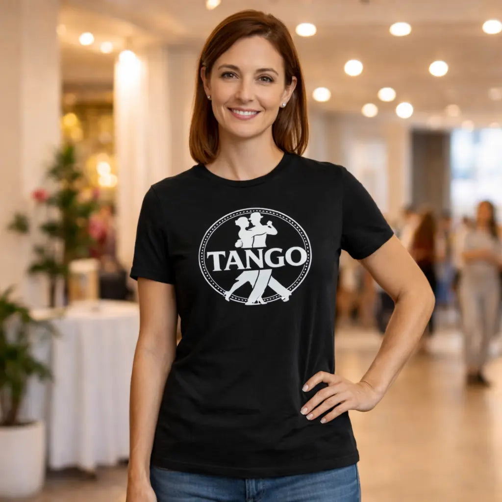T-shirt tango femme social club noir