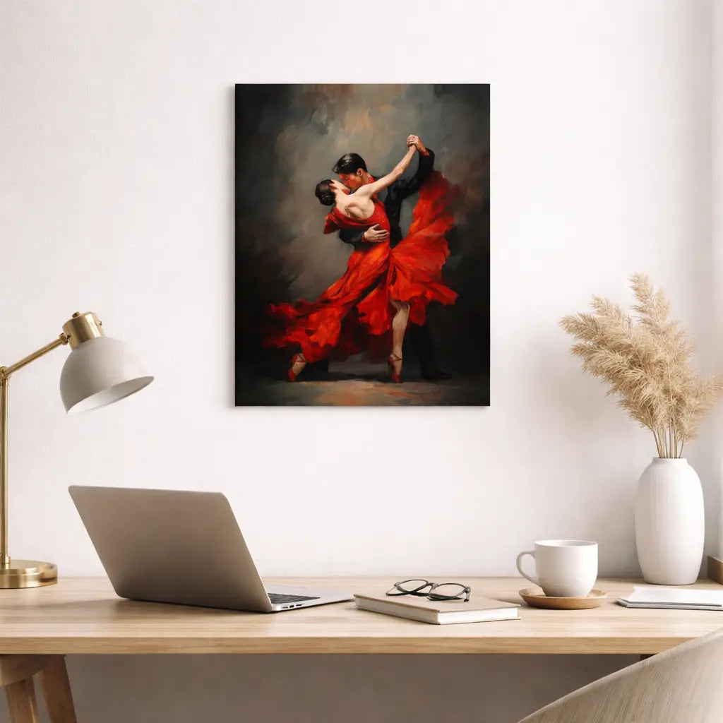 tableau peinture décoration tango