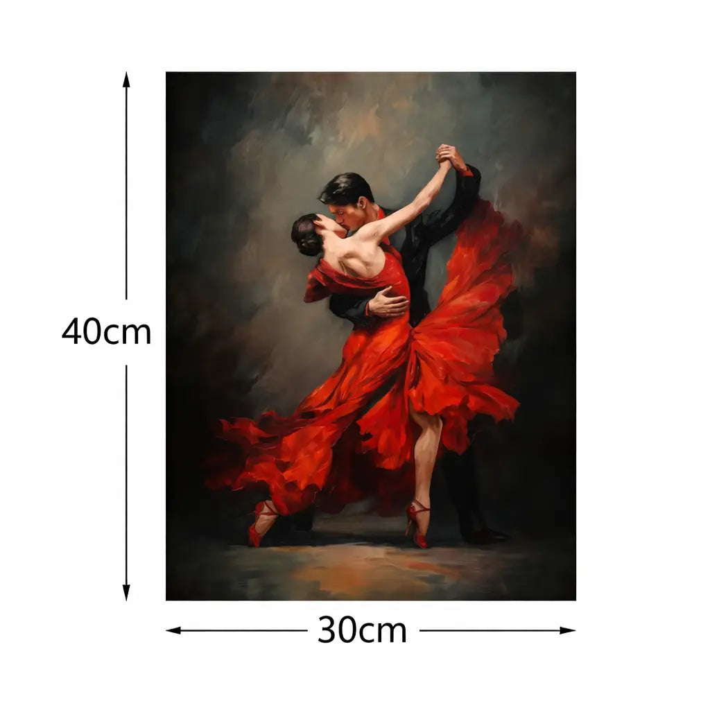 dimensions tableau peinture tango