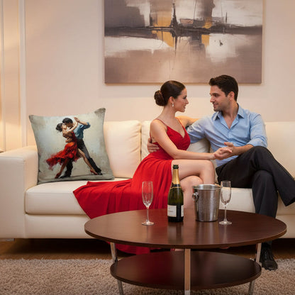 couple de tango dans son salon
